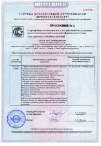 Сертификат на хомуты